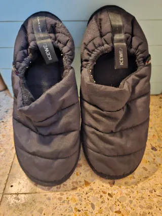 Zapatillas de casa Icewear negras hombre