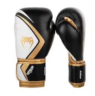 Guantes de Boxeo Venum Negros y Dorados