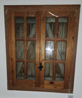 Ventana de madera rústica (91cm*110cm)