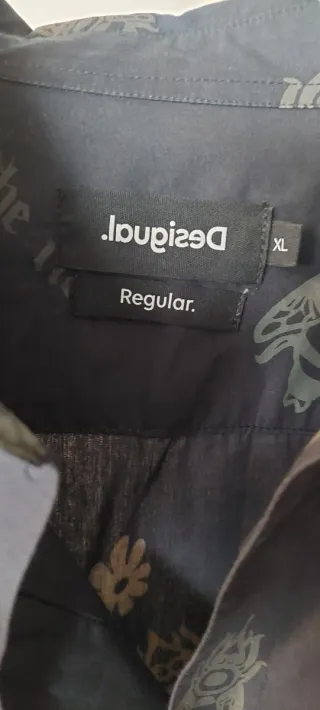 Camisa Desigual Hombre Negra Estampada