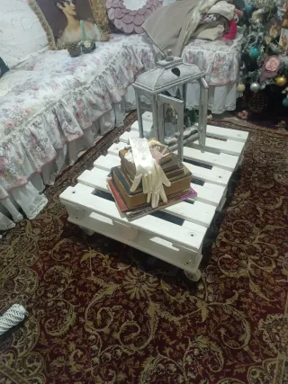 Mesa Palet Bohemia Blanca