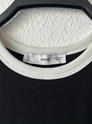 Vestido largo negro Mango