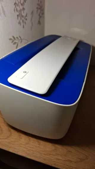 Impresora HP Multifunción Azul y Blanca