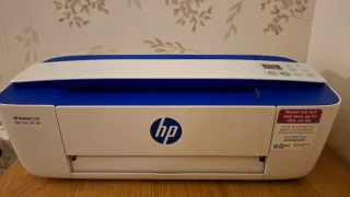 Impresora HP Multifunción Azul y Blanca