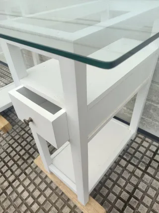 Escritorio Banak Cristal y Madera