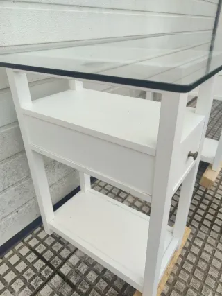 Escritorio Banak Cristal y Madera