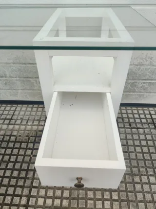 Escritorio Banak Cristal y Madera