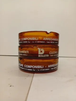 Set 3 posacenere Bolletta