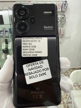 Xiaomi Redmi Note 13 Pro+ 5G 512GB Nero