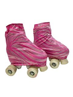 Fundas para patines rosas cebra