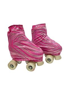 Fundas para patines rosas cebra