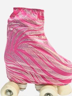 Fundas para patines rosas cebra