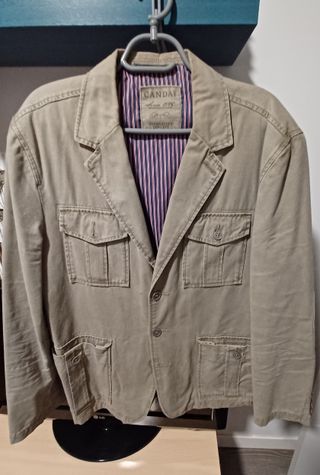Chaqueta Candal Beige Estilo Tejano