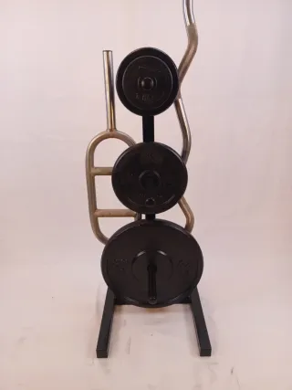 Soporte para discos de pesas 28 y 30 mm decathlon.