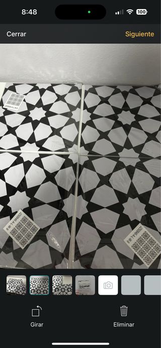 Baldosas vinilo pared/suelo diseño geométrico