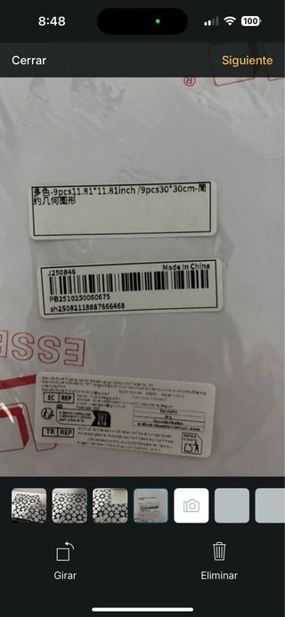 Baldosas vinilo pared/suelo diseño geométrico