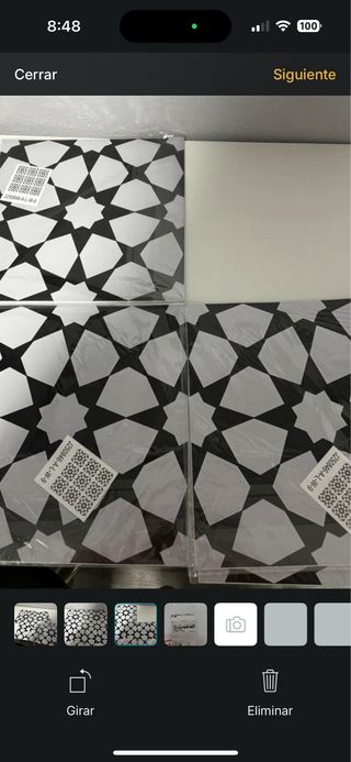 Baldosas vinilo pared/suelo diseño geométrico