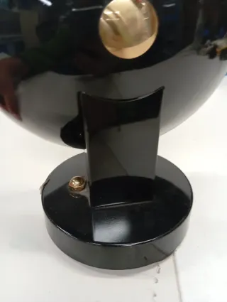 Lampada da muro metallo nero e oro