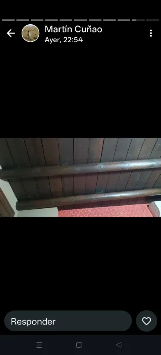 Tablas y palos para falso techo