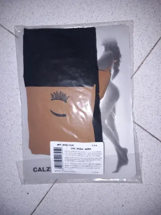 Collant Calzedonia Nero Nudo Eyes Tg 3/4