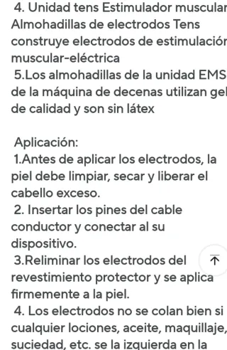 Parches electroestimulador muscular