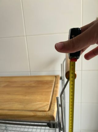 Carro Cocina Metálico con Tabla Madera