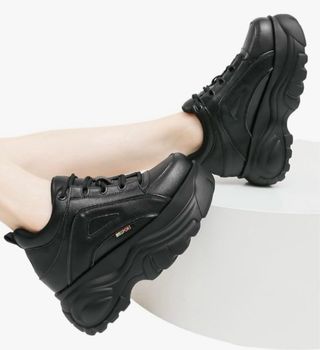 Zapatillas Chunky Plataforma Negras Nuevas