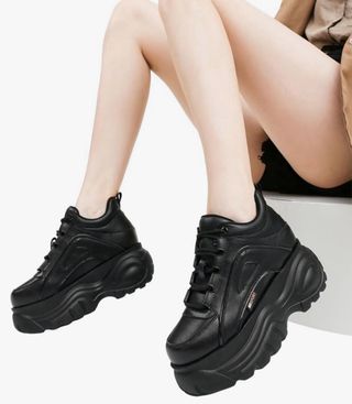 Zapatillas Chunky Plataforma Negras Nuevas