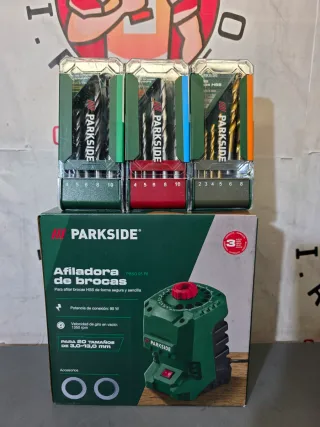 Afilador Brocas Parkside + 3 Sets Brocas