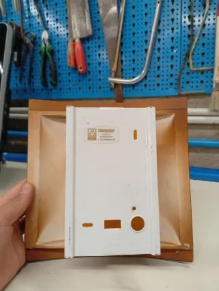 Paralume per plafoniera marrone/trasparente