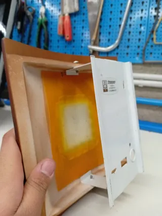 Paralume per plafoniera marrone/trasparente