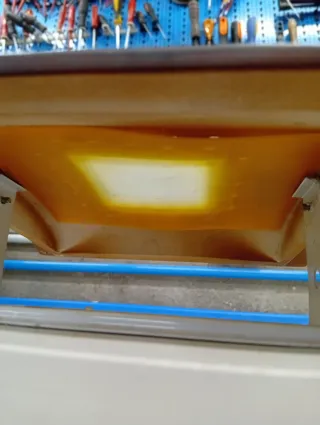 Paralume per plafoniera marrone/trasparente