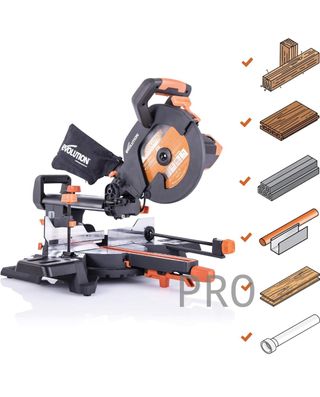 Sierra ingletadora deslizante multimaterial - Evolution