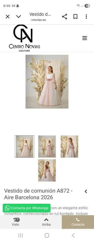 Vestido de comunión Aire Barcelona A872