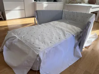 Chichoneras, edredón y sábana cuna