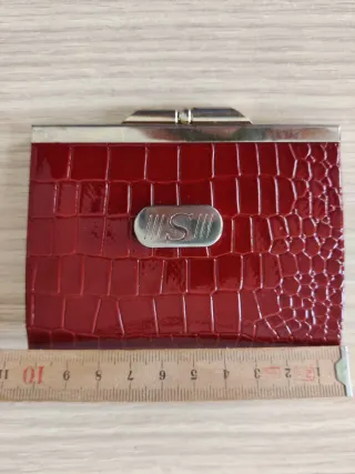 Portafoglio vintage effetto coccodrillo