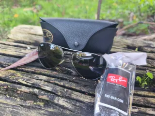 Ray Ban Aviator Nero Argento