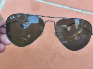 Ray Ban Aviator Nero Argento