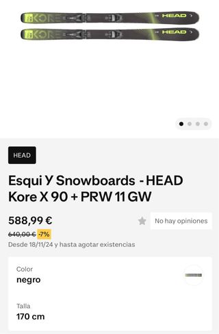 Esquís HEAD Kore X 90 + PRW 11 GW