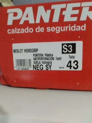 Botas de seguridad Panter S3 Talla 43