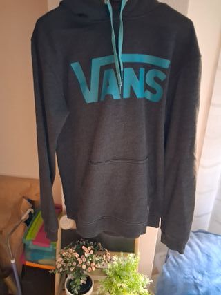 Sudadera Vans Gris y Turquesa