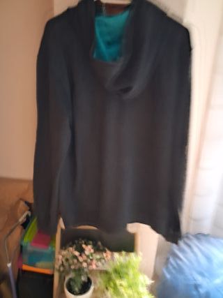 Sudadera Vans Gris y Turquesa