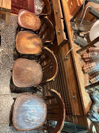 Restanti 4 sedie in legno stile Thonet