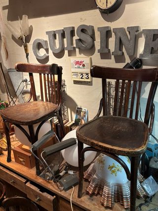 Restanti 4 sedie in legno stile Thonet