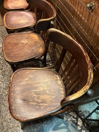 Restanti 4 sedie in legno stile Thonet