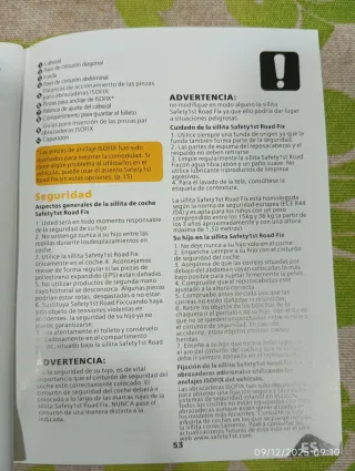 Silla alzador coche Isofix Safety