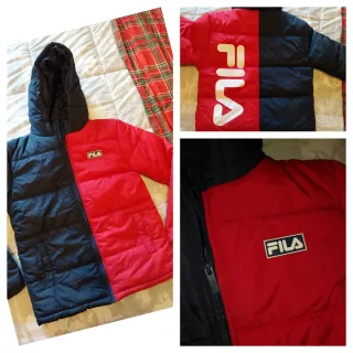 Giubbotto Fila bicolore rosso/blu