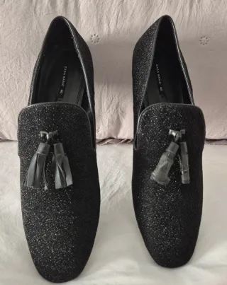 Zapatos Zara Fiesta Negro Talla 40