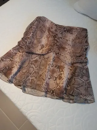 Falda estampada serpiente talla única