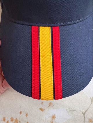 Gorra azul con bandera España